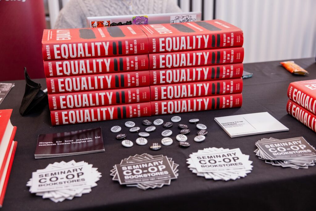 The featured book on display.