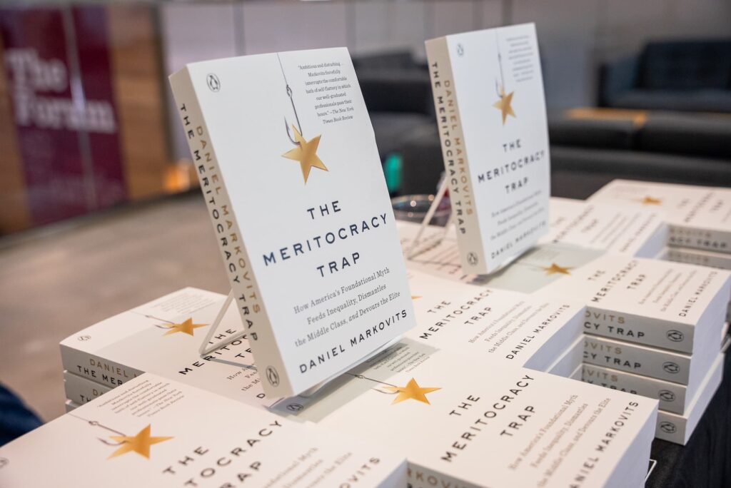 The featured book on display.