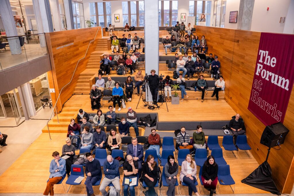 A wide view of the audience.