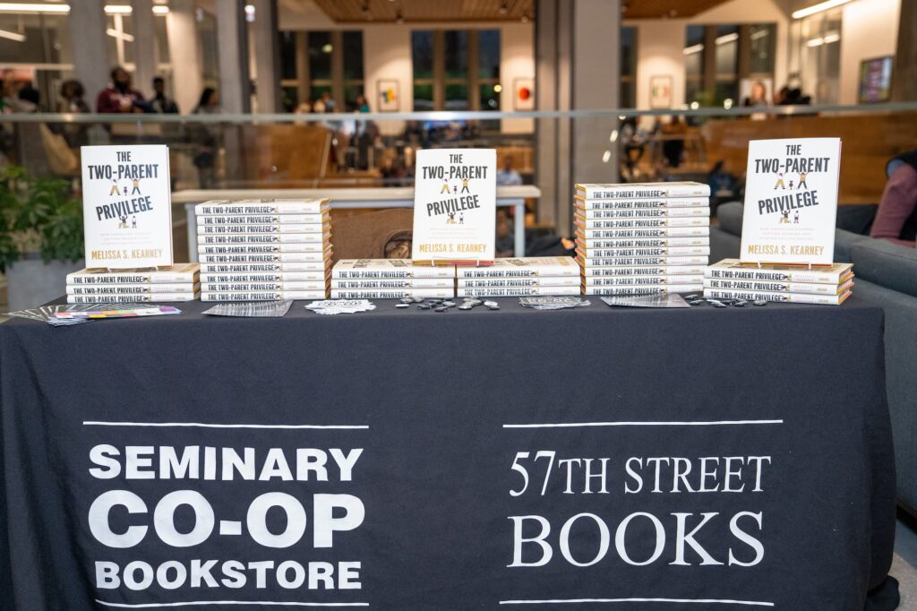 The featured book on display.