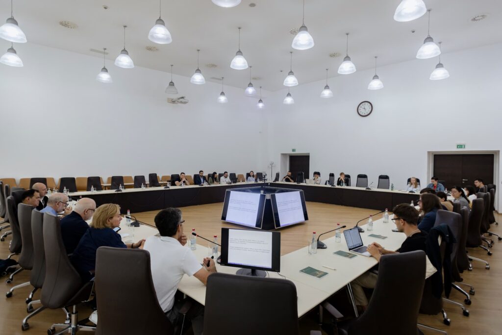 A wide view of the summer school room.